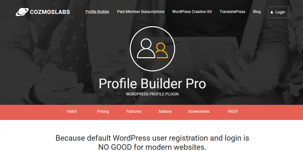 افزونه Profile Builder Pro - مدیریت کاربران و فرم‌های ثبت‌نام حرفه‌ای